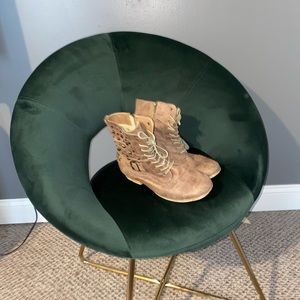 Bejeweled Combat Boot